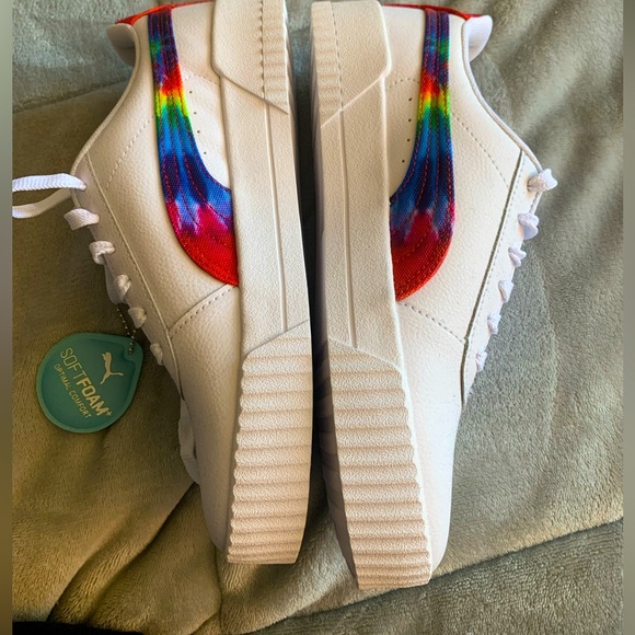 Puma Shoes - PUMA Tie Dye and White Sneakers with Soft Foam